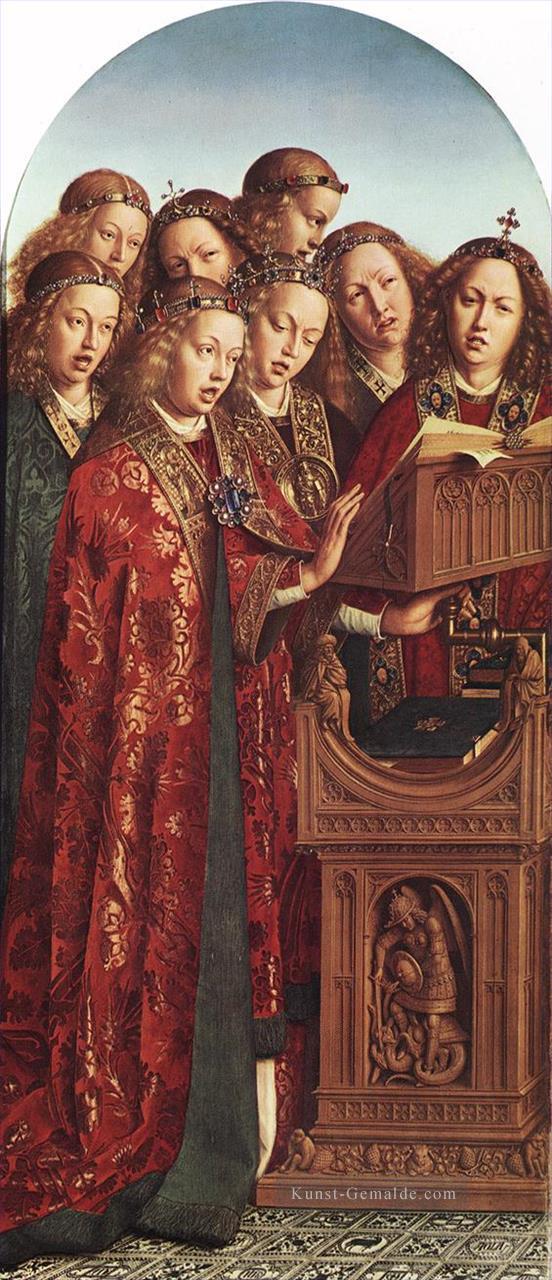 die Genter Altars Singen Engel Renaissance Jan van Eyck Ölgemälde